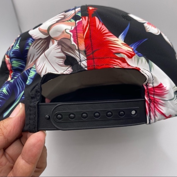 Truly Hard Seltzer Cap OS Trucker Cap Hibiscus Print - Picture 6 of 9